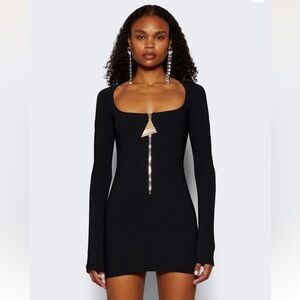 The Attico Mini Dress in Black. Brand New with Tags.